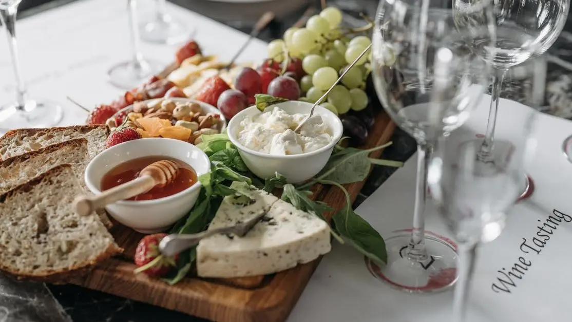 Charcuterie board featuring cheese varieties good for teeth.