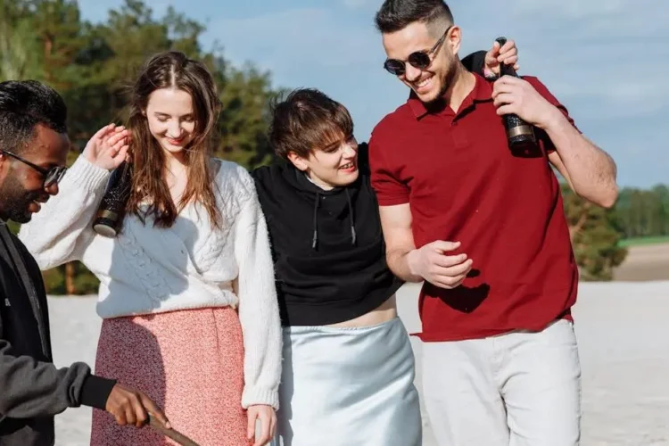 Friends Smiling after Cosmetic Dentistry Procedures