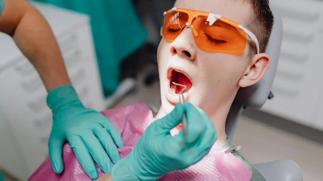 Man with open bite at dental clinic