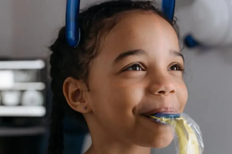 Girl's Pediatric Dental Checkup