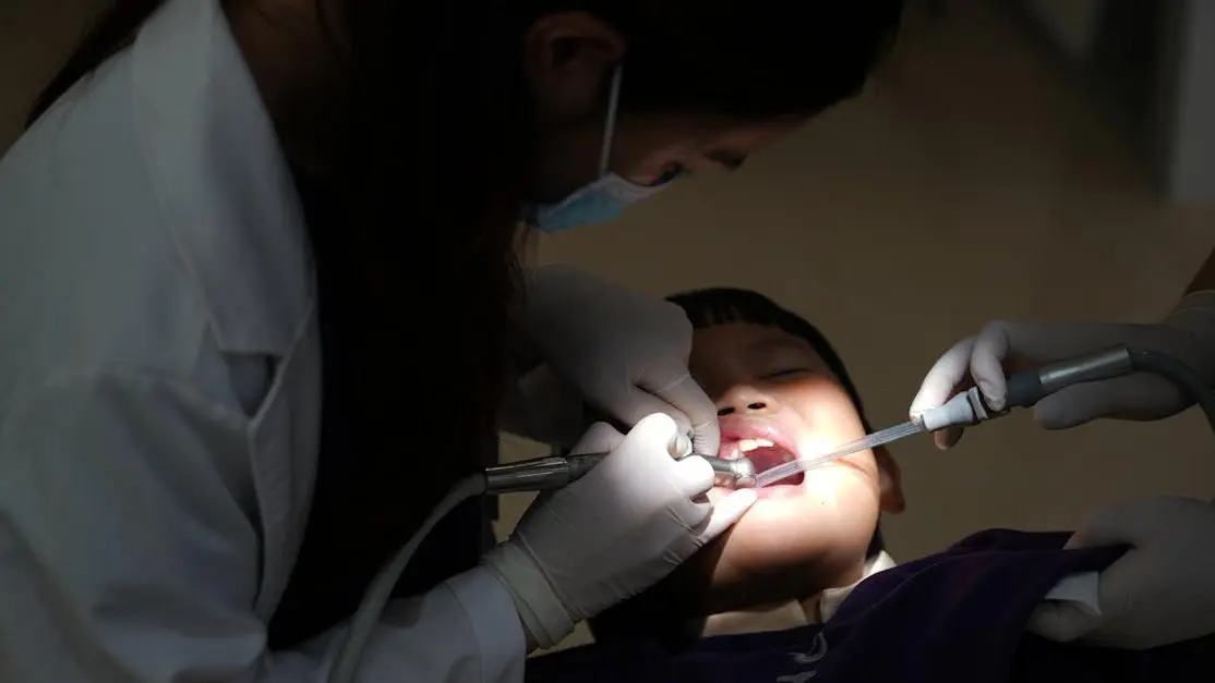 Child undergoing early orthodontic treatment phase 1.